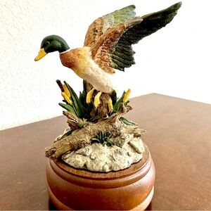 Westland Mallard Duck Music Box Figurine